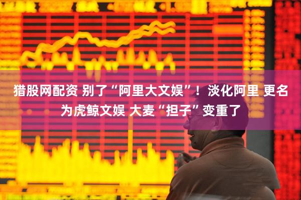 猎股网配资 别了“阿里大文娱”！淡化阿里 更名为虎鲸文娱 大麦“担子”变重了