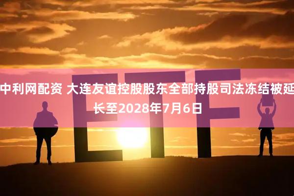 中利网配资 大连友谊控股股东全部持股司法冻结被延长至2028年7月6日